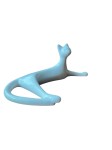 Ceramiczna figurka lężacy kot