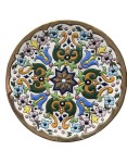 Talerz na ścianę - kwiaty - Ceramicas Sevilla