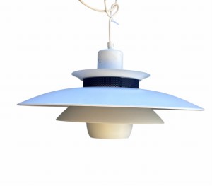 Biała lampa space age- Belux