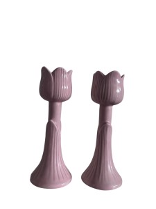 Ceramiczne świeczniki kwiaty 