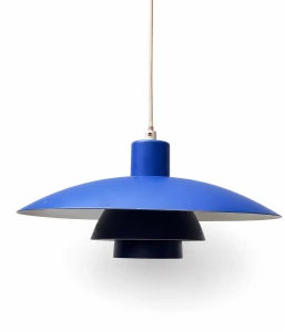 Lampa wisząca - Louis Poulsen PH4 - niebieska  