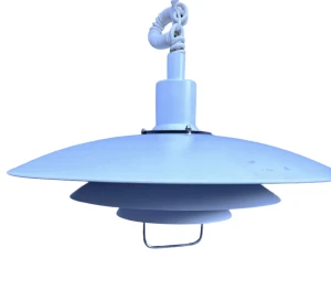 Duża biała lampa wisząca -space age 