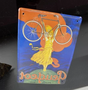 Tabliczka / reklama Peugeot w stylu retro