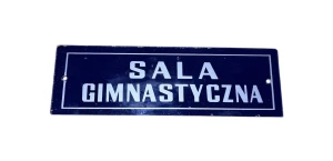 Szklana tabliczka - Sala Gimnastyczna 