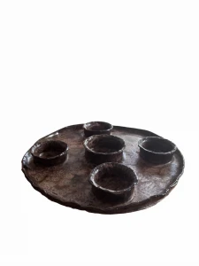 Ceramiczna patera-świecznik fat Lava 