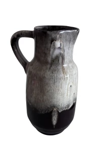 Ceramiczny wazon z uchem - fat lava 