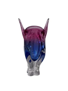 Czechosłowacki szklany wazon-Hutnik Glass