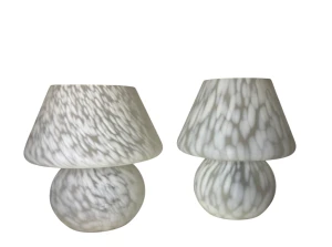 Lampa grzybek lata 80. 90. – niemiecka lampa stołowa