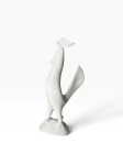 Porcelanowa figurka koguta - Hollohaza Biała