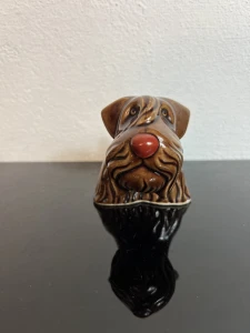 Ceramiczna figurka psa Katowice 1977
