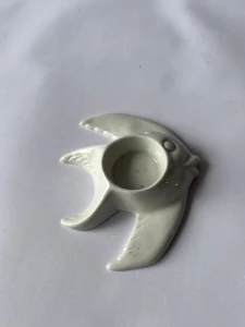 Ceramiczny świecznik w kształcie ryby