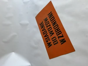 Tablica bhp wsiadanie do wozów wzbronione 