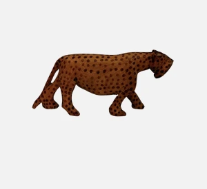 Drewniana figura tygrysa 