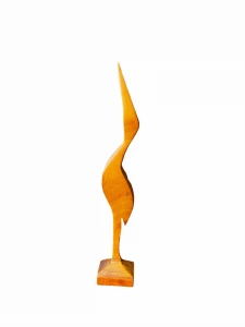 drewniana figura ptaka 