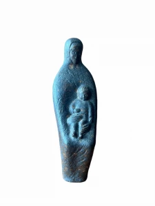 Terakotowa figurka Matka z Dzieckiem 