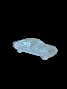 Szklana figurka Mercedes 190