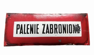 Tabliczka emaliowana - palenie zabronione 