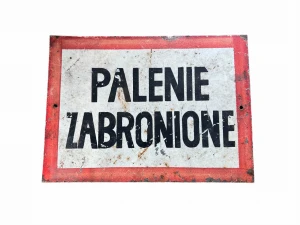Tabliczka BHP - Palenie Zabronione 