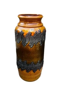 Wazon ceramiczny karmelowy Fat Lava - Bay Keramik