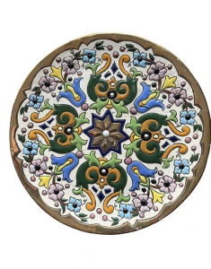 Talerz na ścianę - kwiaty - Ceramicas Sevilla